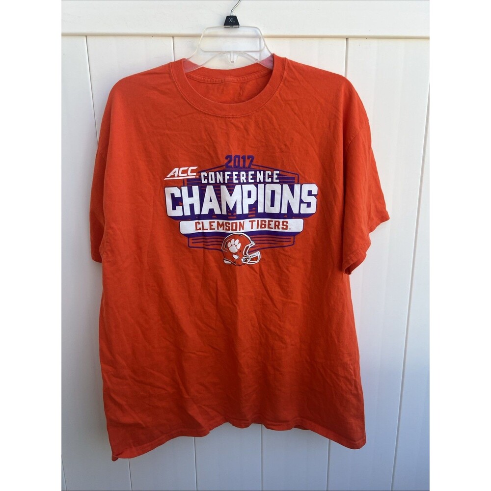 NCAA Clemson University Tigers Logo Graphic T Shirt Size Large